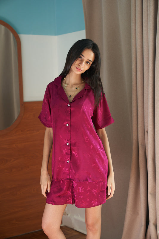 Femme Glow PJ in magenta