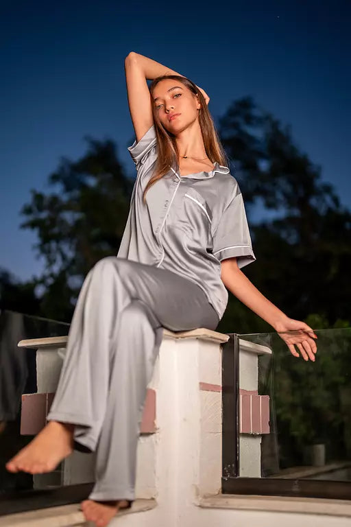 Lightgrey Half Sleeve PJ