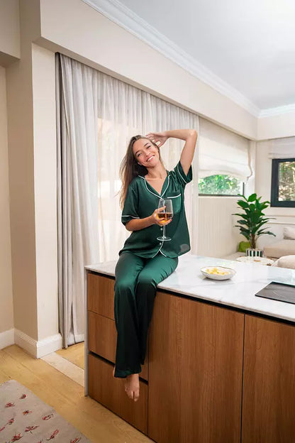 Darkgreen Half Sleeve PJ