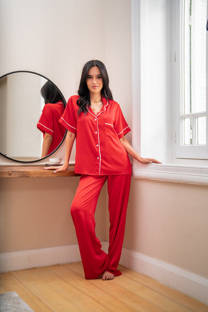 Red Half Sleeve Pj