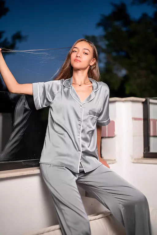 Lightgrey Half Sleeve PJ