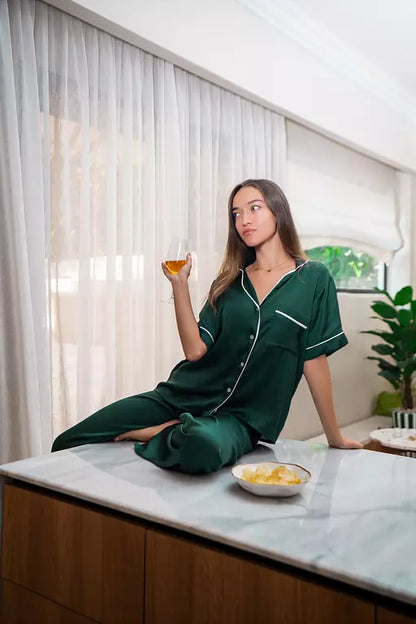 Darkgreen Half Sleeve PJ