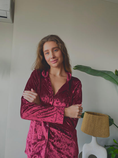 Velvet Dreams in Burgundy
