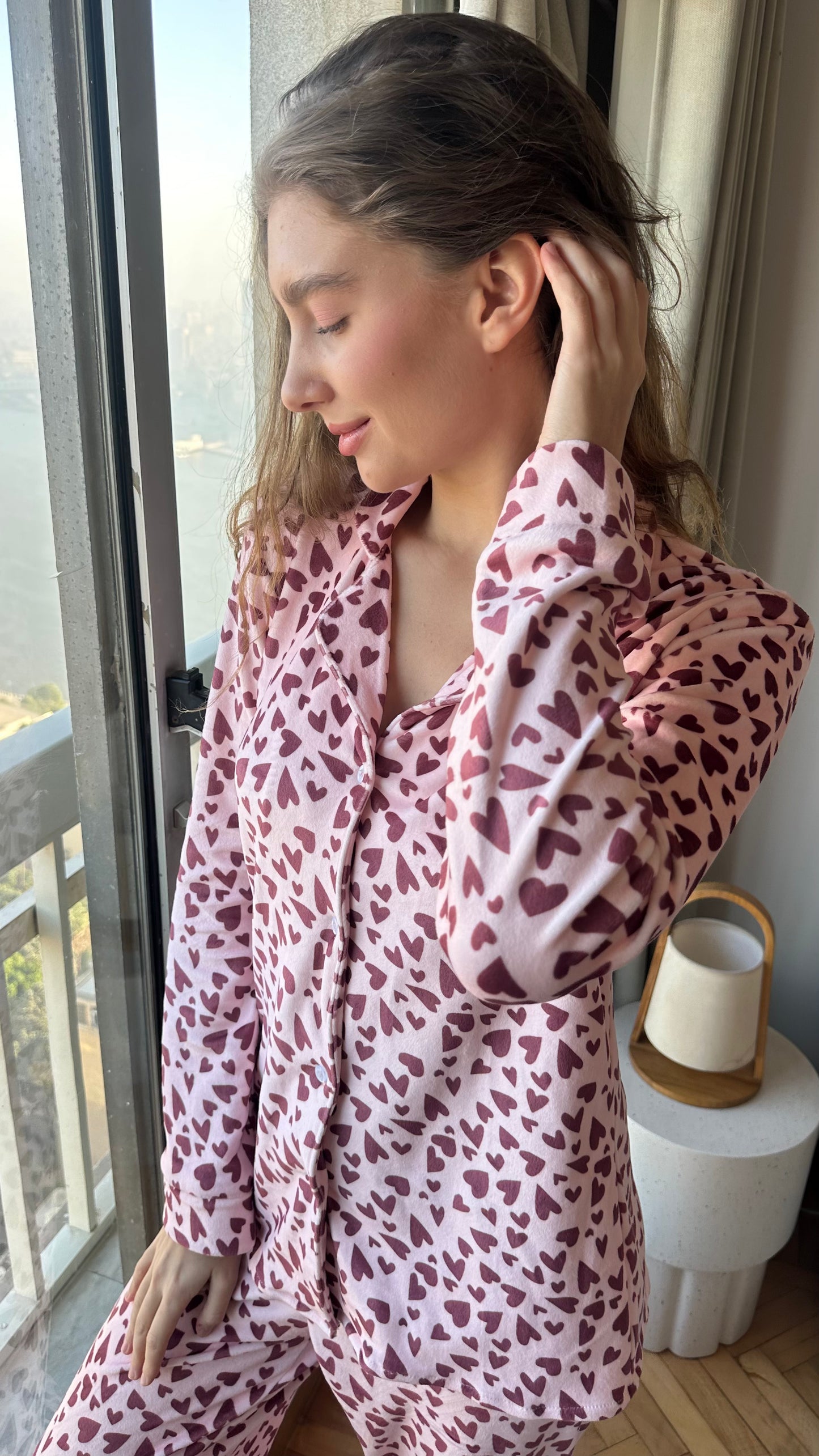 Soft Hearts PJ in Pink