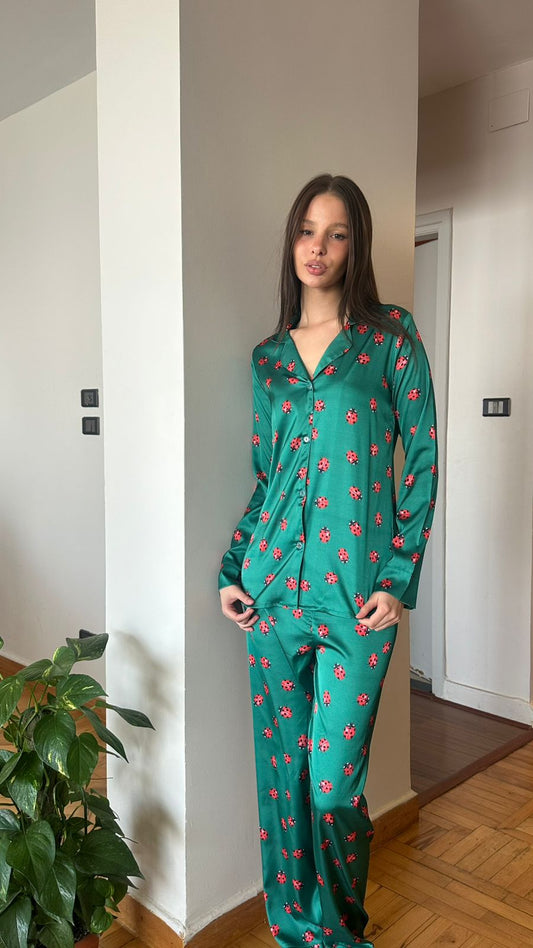 Ladybug PJ in green