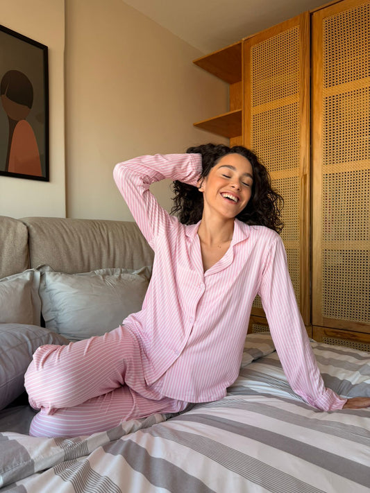 Pink striped pj
