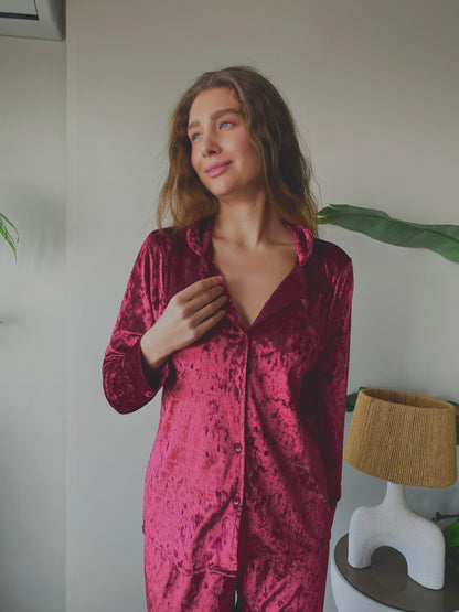 Velvet Dreams in Burgundy