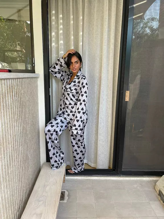 Hearts Gray PJ